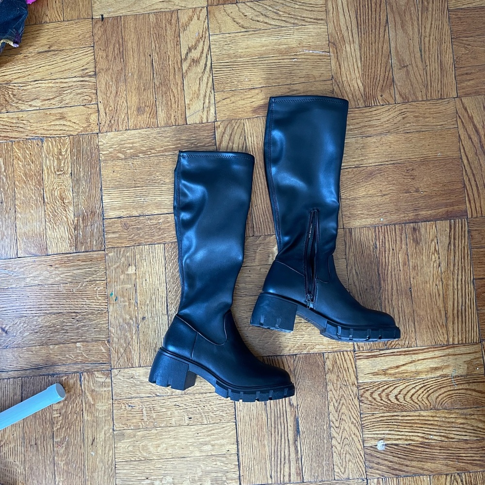 Steve Madden Black Over the Knee Boots